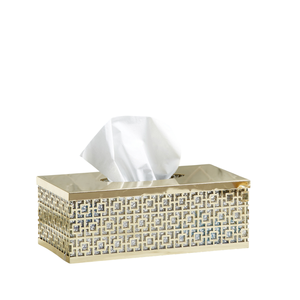 Meilleure vente Boîte à mouchoirs en métal de qualité supérieure avec accent floral attrayant Accessoires de salle de bain pour chambre à coucher - Product Image 5