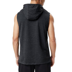 เสื้อกล้ามผู้ชายขายส่ง แบบไม่มีแขน ปักลาย ผ้าถักใยไผ่ผสมฝ้าย สำหรับออกกำลังกาย - Product Image 4