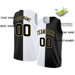Maillot de basketball unisexe personnalisé, directement de l'usine, haute qualité, sublimation, grandes tailles, respirant, séchage rapide, manches courtes, design fendu - Product Image 2