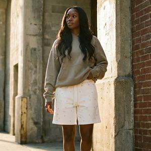 Shorts Bermuda Altos para Mujer, Personalizados, Estilo Y2K, con Pedrería, Hip Hop, Corte Regular, Ecológicos, para Gimnasio, Deportes, Casuales, Venta al Por Mayor, Suministro para Pedidos al Por Mayor - Product Image 5