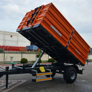 Calidad de fábrica, 4 ruedas, 3-10 toneladas, remolque agrícola, remolque hidráulico de 2 ruedas, remolque de Tractor, remolque detrás de Tractor, remolque agrícola - Product Image 1