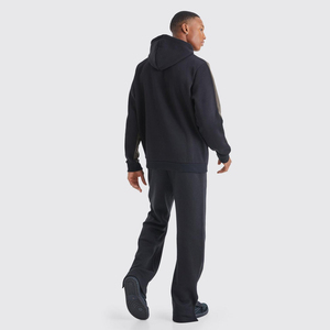 Pull à capuche oversize en polyester/coton de haute qualité, 360g, épais, uni, à blocs de couleur, personnalisable, unisexe, grande taille, pour homme, à blocs de couleur - Product Image 2