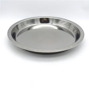 Assiettes en acier inoxydable pour aliments, assiettes rondes pour le dîner, plateau de service pour un usage quotidien, fête, restaurant - Product Image 5