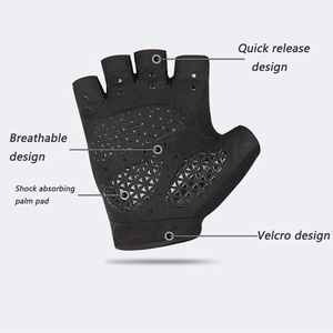 Gants de cyclisme demi-doigts de qualité supérieure, anti-chocs, pour le sport, le vélo, la musculation, style nouveau et tendance - Product Image 6
