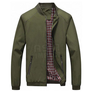 Chaqueta Clásica para Hombre, Estilo Bomber, Cierre Fácil con Cremallera, Material Suave, Atuendo Sencillo y Moderno para la Calle y Uso Diario - Product Image 1