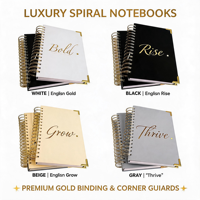 Carnet de notes personnalisé A5 avec couverture en lin, reliure spirale, agenda hebdomadaire/mensuel, 100 feuilles, cadeau, couleur et logo personnalisés