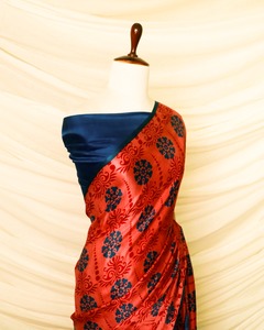 Sari de diseñador de estilo pesado de alta calidad Estilo indio y pakistaní Mujeres Étnicas y artículos de fiesta Sari de seda a buen precio - Product Image 5
