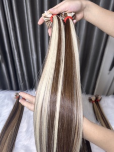 Vente en gros d'été Extensions de cheveux Remy de qualité supérieure 100% ruban adhésif vietnamien vierge à double tirage couleur piano - Product Image 3
