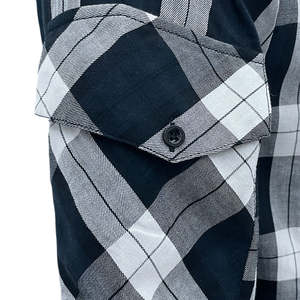 Chemises décontractées en flanelle de coton respirant pour hommes de haute qualité, pour l'automne - Product Image 4