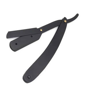 Rasoirs de rasage enduits de couleur noire de haute qualité Rasoir à lame unique Rasoirs pour hommes Couteaux de rasage pliables - Product Image 3