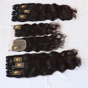 วิกผมแท้จากบราซิลเลียนพร้อมลูกไม้สวิส,ปิดหนังกำพร้าชิดผมบริสุทธิ์พร้อมลูกไม้ด้านหน้าปิดด้านหน้าด้วยผมอินเดีย B - Product Image 2