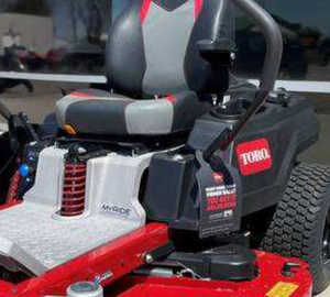 Tondeuse autoportée professionnelle rouge à moteur essence, largeur de coupe 20 pouces, bac de ramassage 150 L, 139 cc, 1500 W - Product Image 2