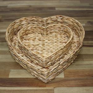 Bandeja de Servicio Natural en Oferta, Bandeja de Jacinto de Agua de Alta Calidad, Bandejas Tejidas en Forma de Corazón Hechas en Vietnam - Product Image 3