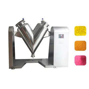 Industrial V type spice seasoning wheat flour whey powder mixer blender machine