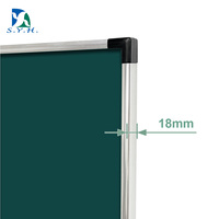 Pizarra Blanca Magnética de Borrado en Seco con Marco de Aluminio para Montar en la Pared, con Protección de Esquinas de Plástico de 1.5 cm de Grosor para Escribir