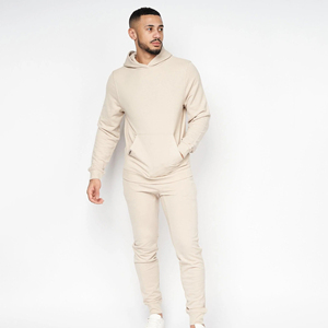 Survêtement de sport d'hiver en coton de haute qualité unisexe avec pantalon à capuche personnalisé, imprimé de grande taille et logo - Product Image 2