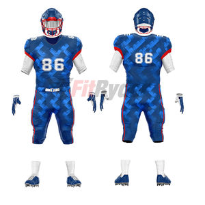 ชุดเสื้ออเมริกันฟุตบอลและกางเกงออกแบบที่ดีที่สุด ชุดกีฬา Sublimated แห้งเร็ว ระบายอากาศได้ เครื่องแบบอเมริกันฟุตบอล - Product Image 4