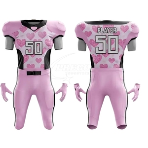 Ensemble d'uniformes de football américain respirants sur mesure, grandes tailles, pour l'entraînement estival et les jours de match, avec service OEM - Product Image 2