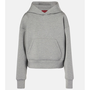 เสื้อฮู้ดสวมหัวโอเวอร์ไซส์สำหรับผู้หญิงเสื้อมีฮู้ดผ้าคอตตอนดีไซน์สตรีทแวร์ผ้าคอตตอนพิมพ์ลายโลโก้ด้านหน้าตามสั่ง100% ทันสมัย - Product Image 1