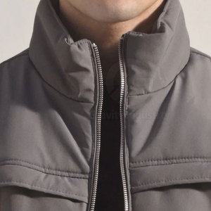 Blouson d'hiver décontracté surdimensionné pour homme, col montant, logo frontal, nylon/polyester respirant, écologique, haute qualité, 2026 - Product Image 6