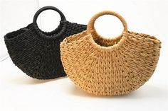 Paniers de rangement tissés pour sac à main en jacinthe d'eau de conception de base utilisant pour les femmes de la mode Logo personnalisé acceptable OEM au Vietnam Factory - Product Image 3