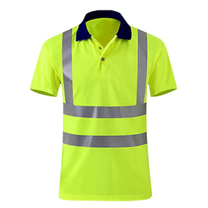 High Visibility Reflective Safety <b>Shirt</b> Construction Workwear Fluorescent Work <b>Shirt</b> Hi Vis Men Uniform Short Sleeve <b>Shirts</b> - Product Image 5