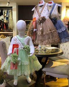 Children's Fancy White Satin <b>Top</b> Frock Unique Design Party Wear for Girls during Spring Season - Product Image 1