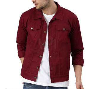 Vêtement de mode, veste en jean coupe-vent pour homme, vente chaude, conception de logo personnalisée, veste d'hiver respirante pour homme - Product Image 1