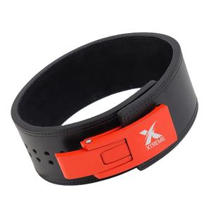 Cinturón de Cuero de 10 mm de Alta Resistencia para Levantamiento de Pesas, Unisex, Soporte Lumbar de Cuero Vacuno, Protección Profesional - Product Image 1