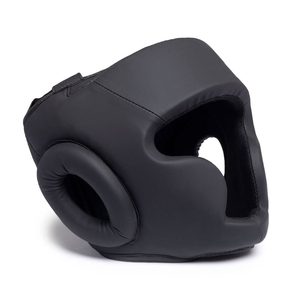 Casque de boxe robuste en cuir PU avec protection faciale, fermeture réglable à boucle et crochets, unisexe, pour adulte, casque de sport - Product Image 1