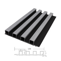 Haute qualité étanche PVC WPC panneau mural cannelé panneau intérieur moderne panneau de bois pour décor intérieur décoration murale substitut