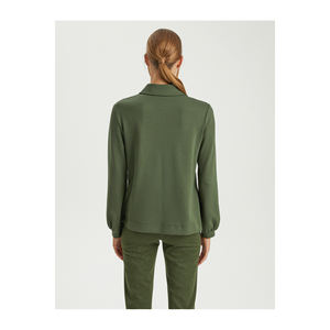 Blusa Cómoda con Cierre de Mezcla de Viscosa para Mujer BGN, Turquía - Product Image 4