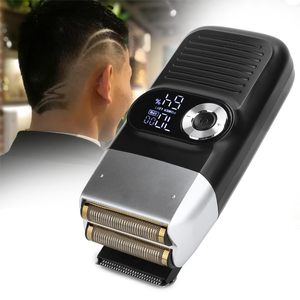 Afeitadora Eléctrica Unisex 2 en 1 para Barba y Cabeza, Carga Rápida, Doble Lámina, Pantalla, Recargable, Repuesto para Rostro - Product Image 1