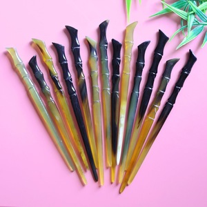 กิ๊บติดผมทำจากเขาควายขัดเงาสำหรับผู้หญิง ไม้จัดแต่งทรงผมจากเขาควาย อุปกรณ์เสริมจากธรรมชาติ - Product Image 5