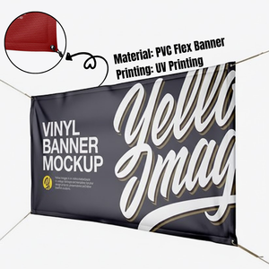 Bannière en PVC souple imprimée UV personnalisée |   Bannière publicitaire extérieure imperméable à suspendre - Product Image 3