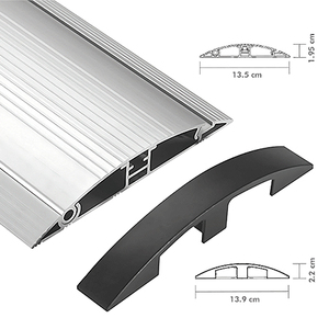 Ponte Cavo Alu Canale Cavo per Pavimento Resistente agli Urti Piatto 19,5x135 mm 110 cm - Product Image 3