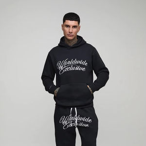 Pull-over personnalisé sweat à capuche imprimé coupe ajustée sweats à capuche en coton épais 400gsm fabriqués au Pakistan - Product Image 1