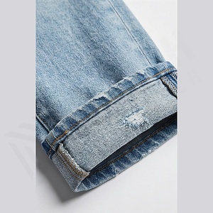 Pantalones Vaqueros de Mezclilla para Hombre 2025, Pantalones Ajustados, Vaqueros Ajustados para Hombre, Venta al por Mayor de Fábrica, Transpirables, Rectos, Servicio OEM - Product Image 6