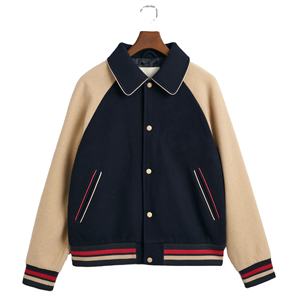 Customized Men's Long Sleeve Satin Polyester Baseball Jacket OEM Service with Contrast Color Jacket winter jacket 2026 - Product Image 4