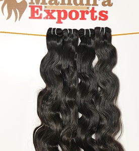 Wholesale 100% Virgin Indian Temple Bodywave Remy Hair <b>Extensions</b> <b>Cheap</b> Natural Color Loose Wave Machine Double Weft 100g - Product Image 2