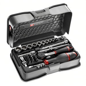 ชุดซ็อกเก็ตและดอกไขควง 12 จุด ขนาด 1/4 นิ้ว ยี่ห้อ Facom 31 ชิ้น - Product Image 2