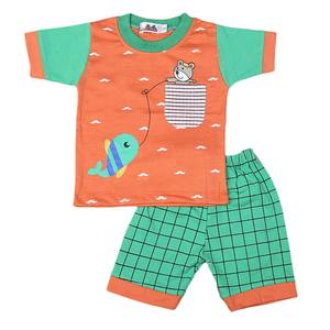 ชุดสูทเด็กชายแขนสั้น 4549 - สีพีช-เอ - Product Image 1