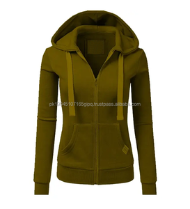 Sudadera con capucha de forro polar grueso para mujer, transpirable, impermeable, de secado rápido, con orejas de gato, diseño de bloques de color, para otoño e invierno, ODM - Product Image 4