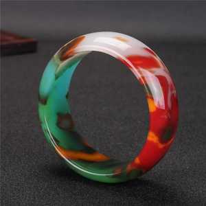 Gemelos hechos a mano personalizados altamente pulidos, brazalete de resina de moda de Estilo Vintage para mujeres de la India - Product Image 5