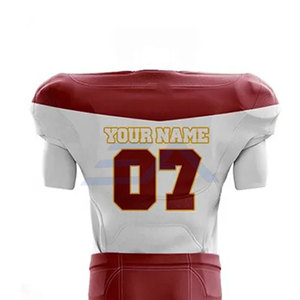 Uniformes de Fútbol Americano Personalizados de Alta Calidad, Transpirables, de Manga Corta, 100% Poliéster, para Hombre, para Todas las Temporadas - Product Image 5