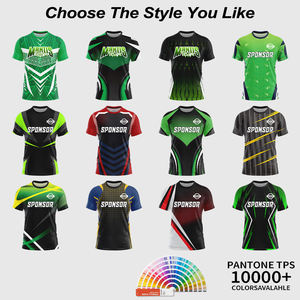 เสื้อเกมมิ่ง E-Sports ผู้ชาย โพลีเอสเตอร์ 100% ปรับแต่งได้ คุณภาพสูง แห้งเร็ว ระบายอากาศดี คอกลม แขนสั้น ไซส์ใหญ่ - Product Image 2