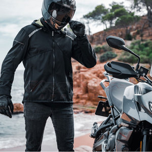 Chaqueta de carreras de moto Softshell personalizada de alta calidad, transpirable, impermeable, tejido de nailon, tendencia superior, equipo de Protección para Adultos bajo - Product Image 6