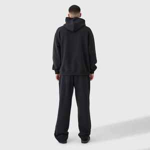 OEM <b>Hoodie</b> and Jogger Pants Set Streetwear Clothing Supplier 100% Cotton Breathable Stand Collar Winter Season with Front Logo - Product Image 5