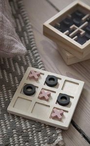 Juego de granito negro Tic Tac Toe, regalos de tendencia, decoración de Hotel para el hogar, regalo perfecto, juego de interior para niños y juego de mesa familiar - Product Image 6