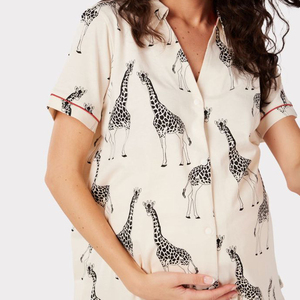 Beefey 2025 Set <span class=keywords><strong>Pigiama</strong></span> Estivo da <span class=keywords><strong>Donna</strong></span> in Due Pezzi, Morbido e Casual, in Maglia, Personalizzabile, in Bambù Organico - Product Image 3